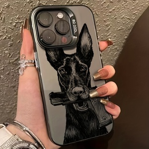 11 12 13 Pro Max 14 Pro Max 15 iPhone 16 Pro Max Đen Trắng Một Màu Đen Trong Suốt Chất Liệu Imd Trường Hợp Điện Thoại Phù Hợp iPhone - Product Image 5