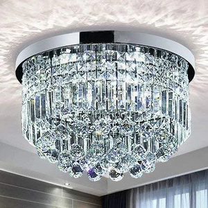 Plafonnier led circulaire en cristal k9, design moderne, décoration d'intérieur, 2022 - Product Image 1