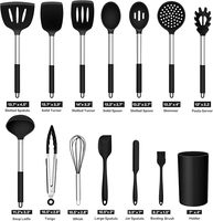 Set Peralatan Dapur Silikon Set Peralatan Dapur Stainless Steel Set Peralatan Masak