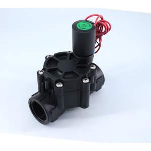 Válvula Solenoide de 6.1 Pulgadas AC/DC 9V con Control de Pulso para Riego, con Interruptor Manual, de Plástico para Uso en Exteriores con Agua y Aire - Product Image 1