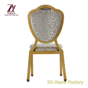 Vente en gros de meubles de style marocain en métal empilable en fer Mobilier d'hôtel pour mariage salle à manger Banquet Chaise de salle - Product Image 6