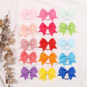 BELLEWORLD 20 colori carino piccolo 6cm nastro a coda di rondine papillon <span class=keywords><strong>per</strong></span> capelli bambini trecce fiocchi fasce elastiche <span class=keywords><strong>per</strong></span> capelli <span class=keywords><strong>per</strong></span> neonate - Product Image 2