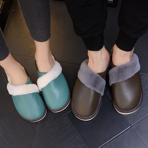 <span class=keywords><strong>Pantofole</strong></span> Antiscivolo in Peluche per Uomo e <span class=keywords><strong>Donna</strong></span>, <span class=keywords><strong>Invernali</strong></span> con Cuciture in Pelle e Pelliccia di Pecora - Product Image 2