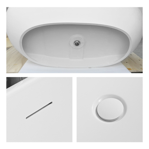 Mandrex phong cách hiện đại Thiết kế đơn giản freestanding Đá Nhân Tạo bồn tắm cho ngâm nhà máy trực tiếp nguồn cho home & HOTEL - Product Image 5