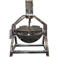 Équipement industriel d'autocuiseur de bouilloire à double paroi inclinable pour la sauce vapeur faire bouillir le sucre pour le lait de soja et de maïs de noix