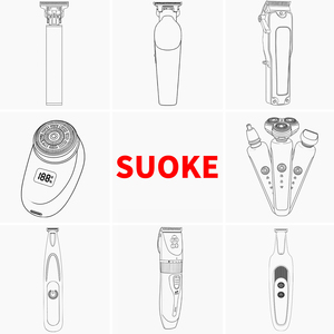 جملة ماكينة حلاقة كهربائية قابلة لإعادة الشحن، T-Blade، لنحت الشعر وتشذيب اللحية للرجال، رأس زيتي، معدن - Product Image 6