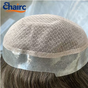 Système capillaire pour hommes en dentelle double couche avec base en PU, 100% <span class=keywords><strong>cheveux</strong></span> humains, respirant, pour hommes, fabriqué en Australie - Product Image 6