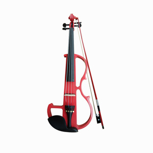 Violín Eléctrico en Oferta, Color Negro y Blanco, Violín Eléctrico Sólido 4/4 - Product Image 6