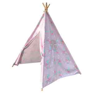 Tente de jeu intérieure/extérieure personnalisable et écologique pour enfants, en polyester et coton, avec technique de finition soignée – Offre Spéciale - Product Image 1