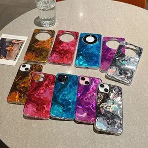 Nice Tie Dye Rainbow Pattern Phone case for iPhone 11 12pro 13 14 15 Pro Max IMD TPU Shock Absorption Protection Phone Cover