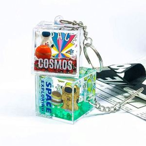 Llavero de Astronauta de Cristal con Impresión UV, Globo Flotante, Hombre del Espacio, Estrella, Líquido de Lujo, Arena Movediza, Planeta, Regalo para Niños - Product Image 5