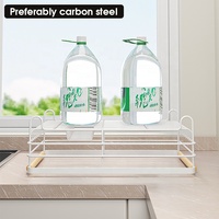 Accessoire de cuisine en fil métallique une couche assiette de séchage bol tasse cuillère support de rangement organisateur avec plateau d'égouttage