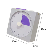 Minuterie Pomodoro de productivité de 60 minutes minuterie d'étude visuelle pour enfants minuterie de cuisine magnétique avec lumière