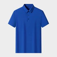 Polo personnalisé pour homme, uniforme d'équipe de course moto, en soie glacée à séchage rapide, manches courtes, tenue de travail pour personnel 4S de concessionnaire