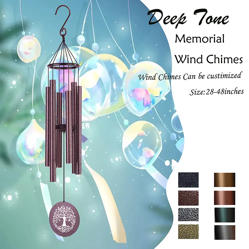 large metal outdoor clearance sympathy wind chimes for outside deep tone