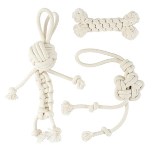 Jouets à mâcher pour chiens personnalisés en gros, jouets indestructibles pour l'entraînement, jouets en corde pour animaux de compagnie pour le nettoyage des dents, jouets à mâcher en corde de coton pour chiens - Product Image 1