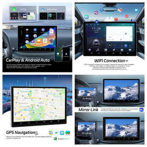 Podofo 13 pouces TS18 Android autoradio 8 cœurs 4 + 64G universel voiture stéréo sans fil Carplay Wifi DSP GPS FM/AM/RDS <span class=keywords><strong>Radio</strong></span> Para Auto - Product Image 3