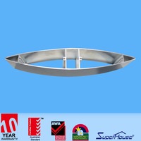 Superhouse opération facile métal électrique aluminium ouragan impact verre persiennes volets fenêtres