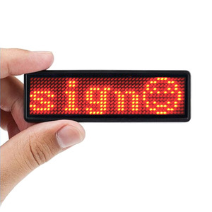 Phù Hiệu Kinh Doanh LED Thư Huy Hiệu Di Chuyển Dấu Hiệu Tin Nhắn Lập Trình Từ LED <span class=keywords><strong>Usher</strong></span> Thẻ - Product Image 1