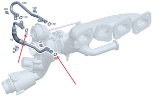 Nieuwe staat drijfstangvergrendeling/afdichting O-ring A0009973807 voor Mercedes-Benz 270 motor koelunit waterleiding afdichtingsring - Product Image 4