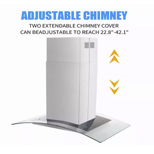 900CFM Hotte de cuisine îlot de 36 pouces en acier inoxydable à 3 vitesses Nouveau - Product Image 5