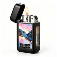Briquets électriques rechargeables en métal au design de dessin animé pour les fêtes