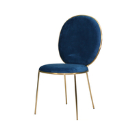 Chaise moderne de luxe Silla Rosa rose fauteuil café Restaurant maquillage salle à manger meubles chaise de salle à manger en velours