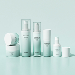 Frosted Màu Rỗng <span class=keywords><strong>Acrylic</strong></span> 15Ml 30Ml <span class=keywords><strong>50Ml</strong></span> 100Ml Không Có Không Khí Lotion Bơm Chai Và Kem Jar Set Cho Mỹ Phẩm - Product Image 4