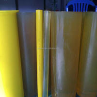Feuille de plastique PU à prix d'usine, feuille de PU rouge transparente, feuille de polyuréthane