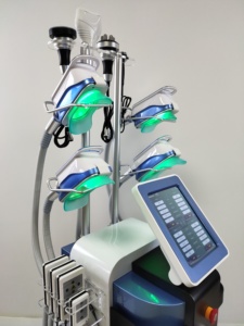 Efectiva máquina de criolipólisis 360 Cryo + cavitación + tecnología RF para eliminación de mentón doble pérdida de peso estiramiento de la piel ABS hogar - Product Image 6