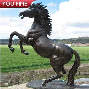 Estátua de fundição tamanho de vida do jardim ao ar livre, estátua de escultura de cavalo em <span class=keywords><strong>bronze</strong></span> - Product Image 3