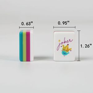 Set Classico di Mahjong Americano Portatile con Tessere in Acrilico, Design Mini Personalizzato e Creativo per Giochi Domestici e Feste - Product Image 6