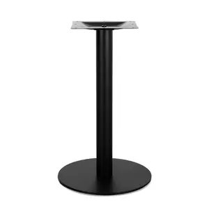 Siyah masa ayakları yemek masası braketi metal kalınlaşmış braketi ayarlanabilir tek ve çift sütun masa ayakları