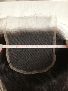 أعلى جودة مخزون 5x5 الدانتيل السويسري الجبهة إغلاق جزء غير مرئية الشعر مستقيم الدانتيل الشفاف إغلاق الجبهة - Product Image 2