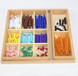 Material didáctico Montessori para enseñanza, juguetes educativos, juego de serpiente, Material de matemáticas, 2 unidades