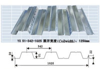Plaque de sol en acier coloré YX51-342-1025, revêtement en zinc, durable, anti-corrosion, dalle de sol pour deuxième étage, dalle de sol ouverte, vente en gros