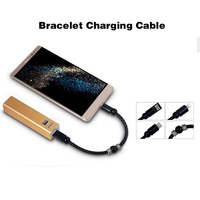 2 en 1 charge rapide synchronisation données 2A 3A bracelet usb câble de charge pour la charge de la banque d'alimentation