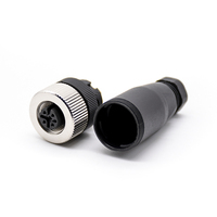 Connecteur M12 4 broches 5 broches 8 broches 2 3 4 5 8 broches mâle femelle vers un code IP67 étanche alimentation angle droit droit capteur prise circulaire