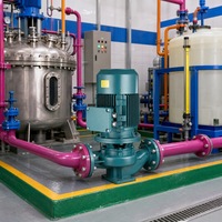 Pompe centrifuge verticale en ligne, monophasée, à couplage direct, pour la circulation de la chaleur collective, fournie directement par le fabricant