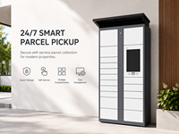 Casier intelligent de livraison de colis en libre-service 24h/24, armoire de stockage sans contact pour la plage
