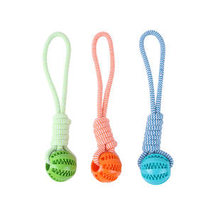Pelota de Algodón para Masticar para Perros, Juguete de Cuerda para Limpiar los Dientes, Pelota de Goma - Product Image 3