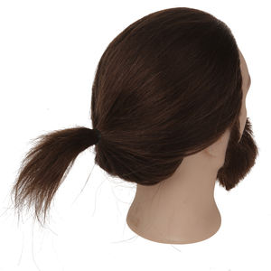 Cabeza de maniquí profesional para hombre, maniquí con pelo humano para entrenamiento, cosmetología, corte de pelo corto, barba - Product Image 4