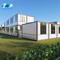 Maison préfabriquée portable Zhongnan, détachable, pour hôtel, bureau, camping, maison mobile, maison préfabriquée, conteneur en verre avec toit