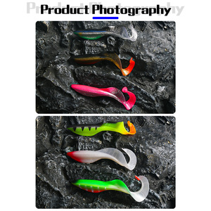 Señuelo de pesca blando de 15 cm y 37 g con cola rizada para la pesca de lubina - Product Image 2