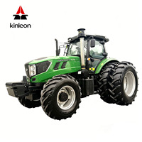 Tractor Agrícola Compacto KINLEON 4x4 con Motor Diésel de 50-200HP, Certificado CE, Neumáticos Antideslizantes Reforzados, Multifuncional
