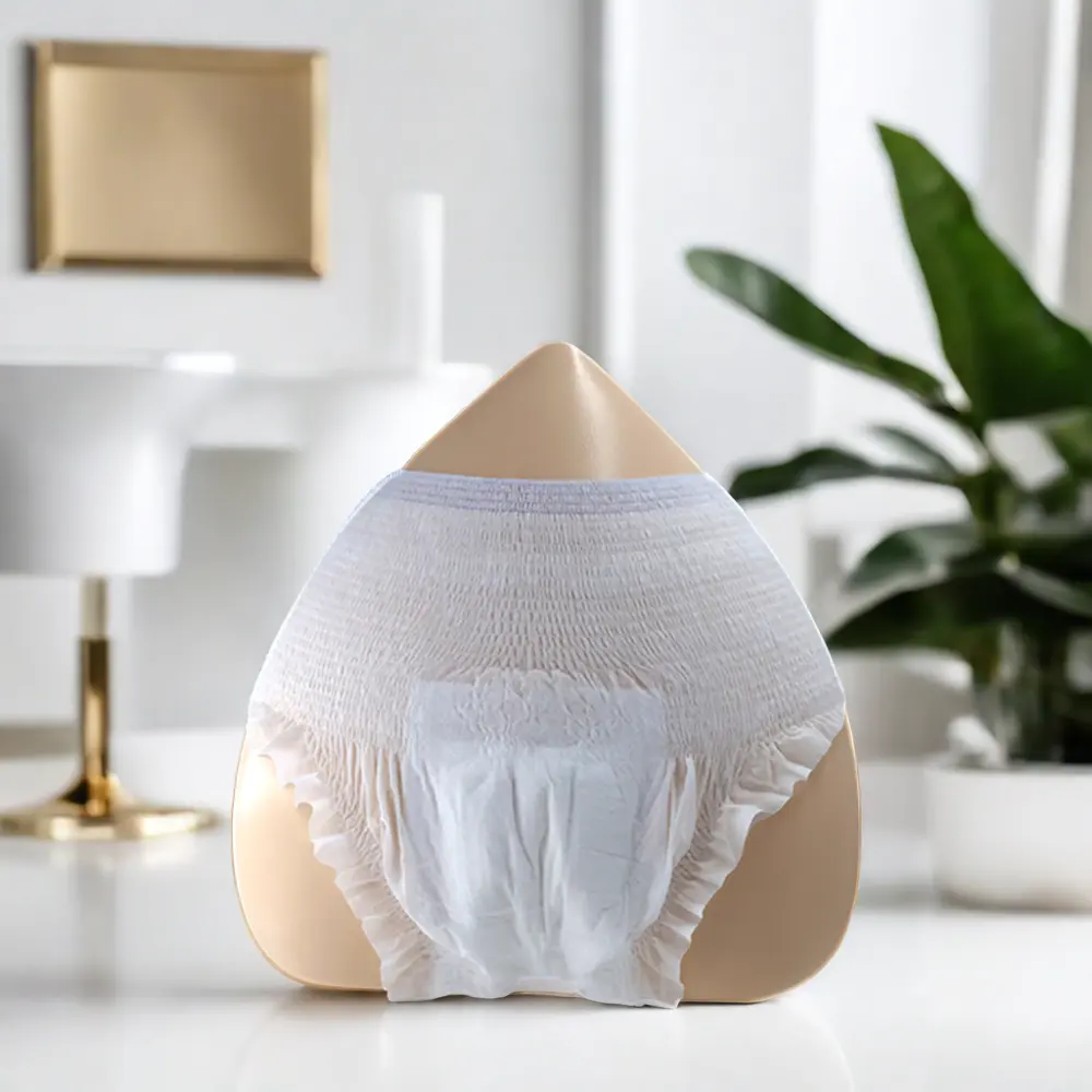 Culotte d'époque biodégradable confortable sous-vêtements en coton super absorbants conception sans ailes étanche à prix de gros