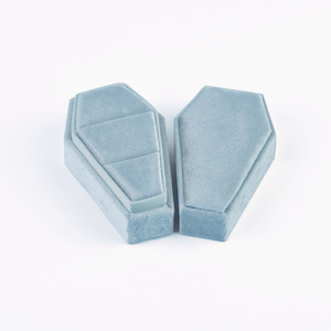 Boîte à bijoux en velours pour Halloween, boîte de rangement pour colliers, boîte à bijoux en forme de <span class=keywords><strong>cercueil</strong></span>, boîte à boucles d'oreilles fantaisie - Product Image 6