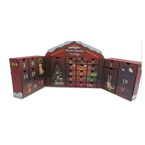 Cajas de Calendario de Adviento con Diseño Personalizado para Perros y Mascotas, Ecológicas, Reutilizables, con Relieve de Lujo, Laminación Mate, Recubrimiento UV y Esponja - Product Image 2