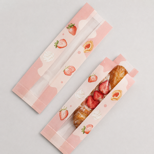 Bolsa de Papel Kraft para Aperitivos con Logotipo Personalizado, Bolsa Desechable para Alimentos para Panadería y Cafetería - Product Image 4