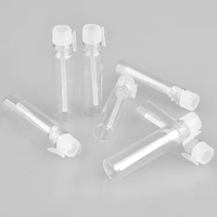 Flacons vides en verre transparent pour échantillons de parfum de 1 ml, 2 ml, 3 ml avec bouchon en plastique ou bouchon hermétique